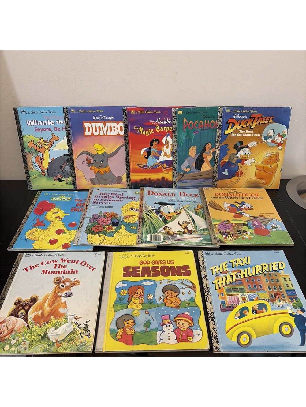 A Little Golden Book Lot of 12 Classic Books Vintage 70s-90s Collection
